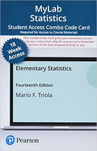 Elementary Statistics: My Stat Lab Digital Access