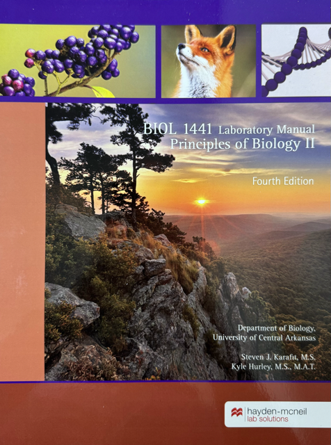 Biol 1441 Prin Of Biology Lab Ii