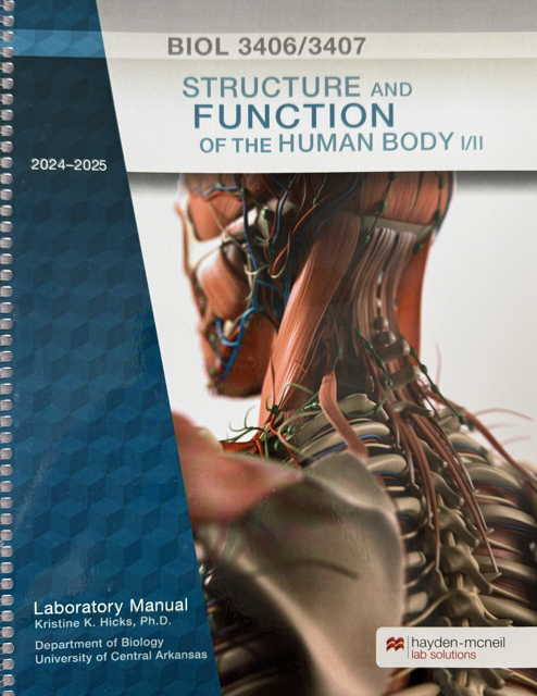 Biol 3406 & 3407 Structure/Funct Human Body Lab I & Ii