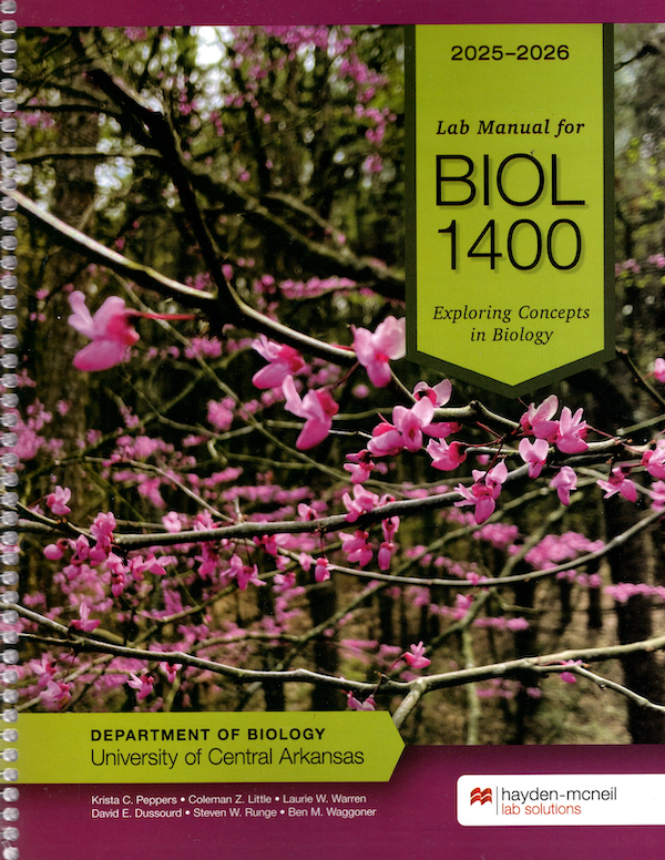Lab Manual For Biol 1400, 2025 2026