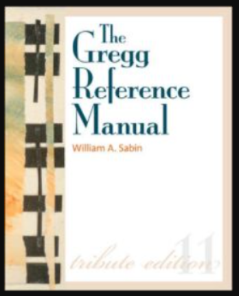 Gregg Reference Manual Text