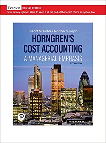 Horngren's Cost Accounting [Rental Edition]