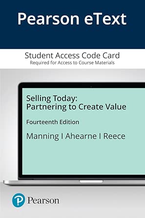 Selling Today Etext Access