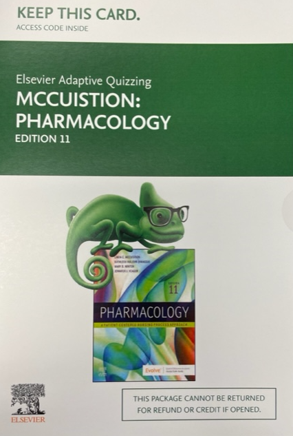 Elsevier Adaptive Quizzing For Pharmacology