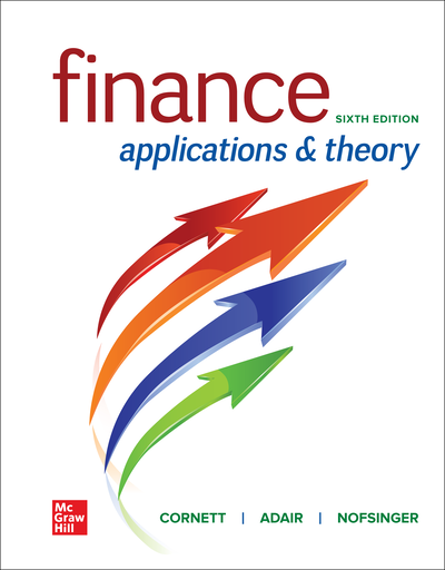 Connect 3 P Inclusive Access Online Access For Finance: Applications And Theory, 6 Th Ed. (2023)