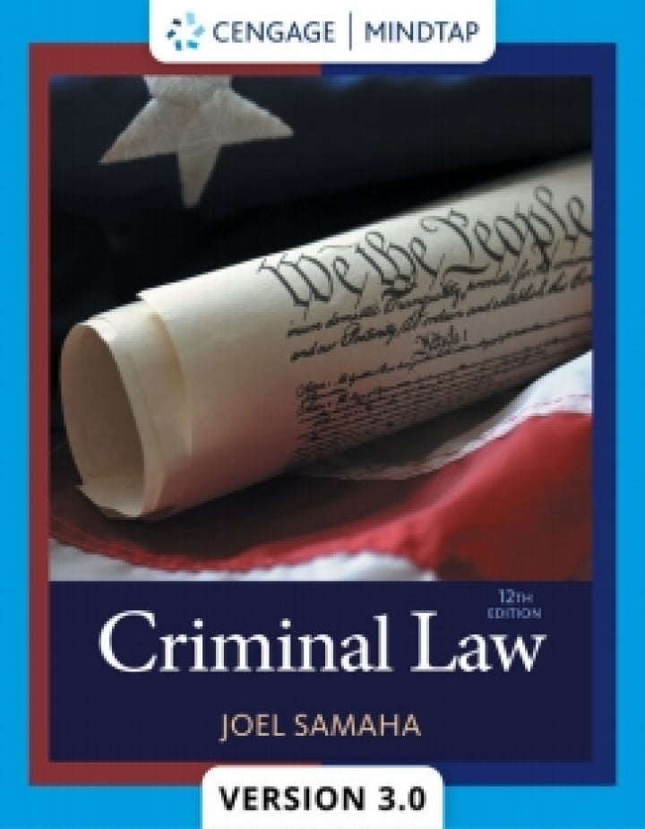 Criminal Law Mindtap / Ebook (Inclusive Access)
