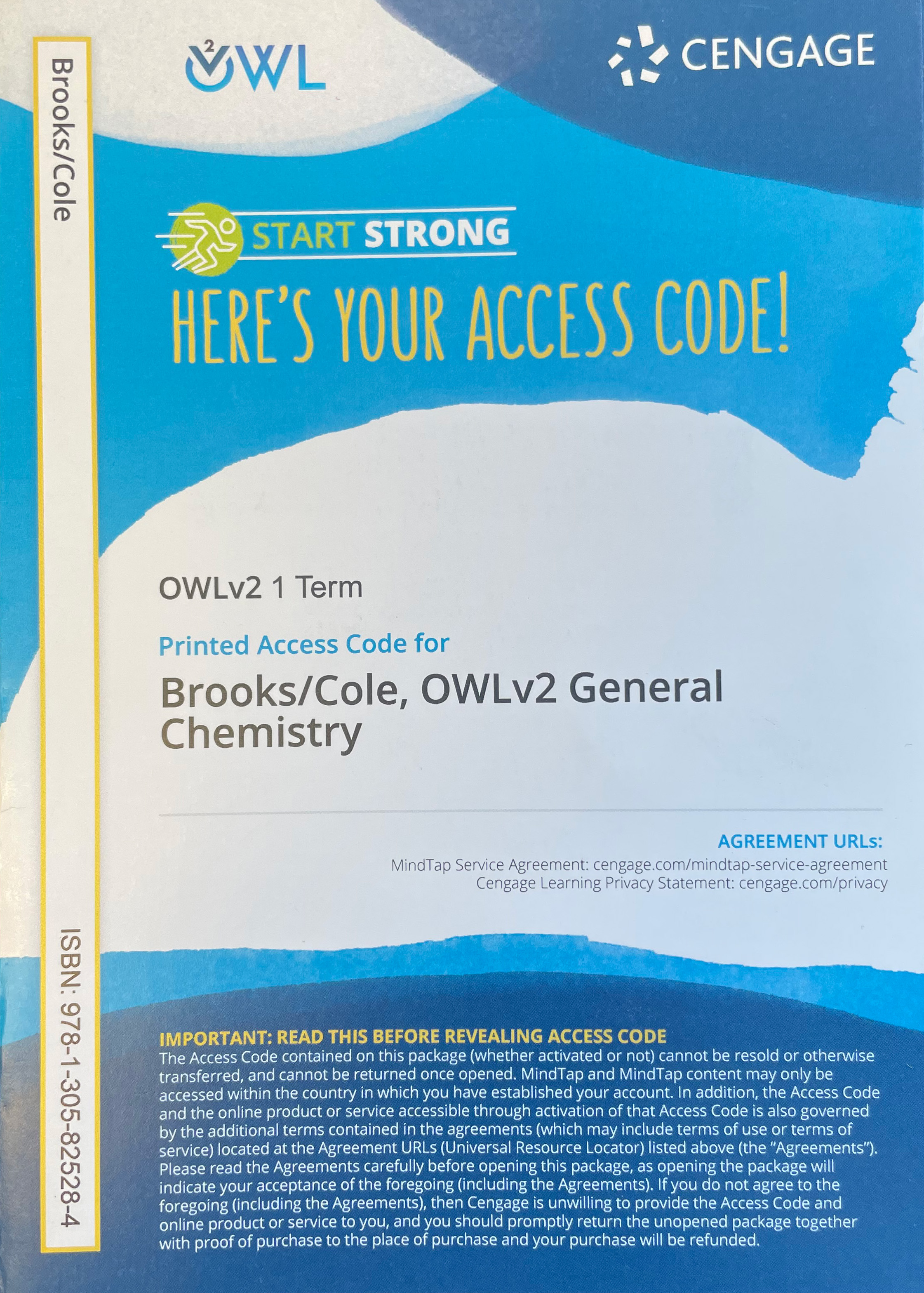 Owlv2 For General Chemistry Access Card