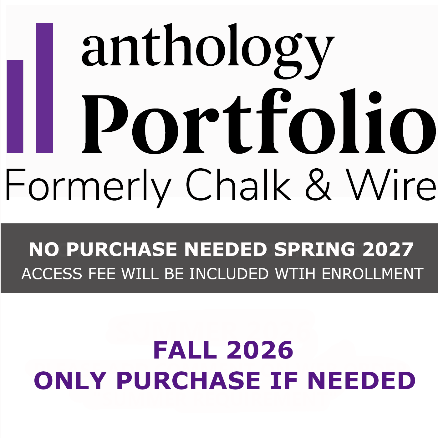 Anthology Portfolio Subscription ** See Anthology Faq Under Help Center