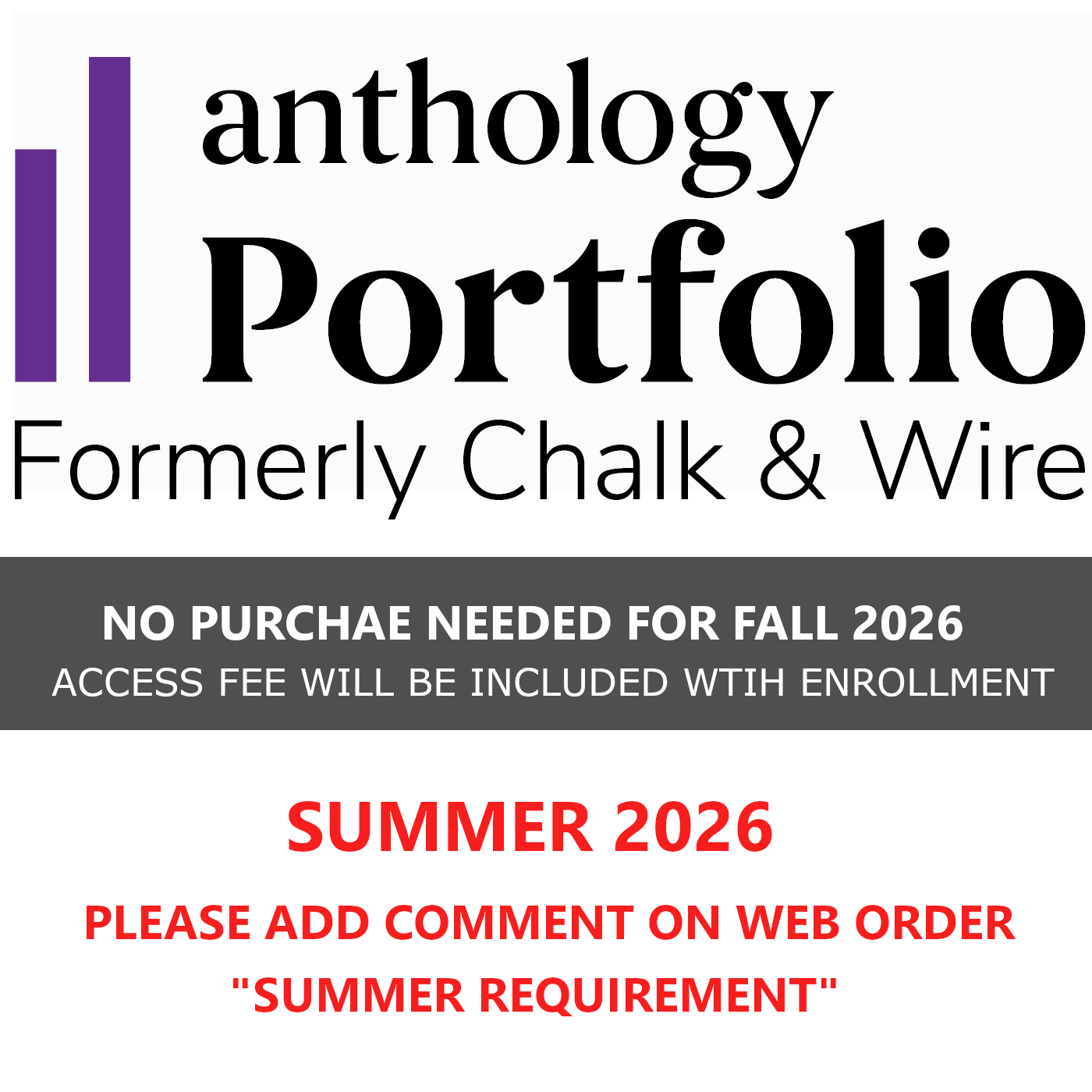 Anthology Portfolio Subscription ** See Anthology Faq Under Help Center