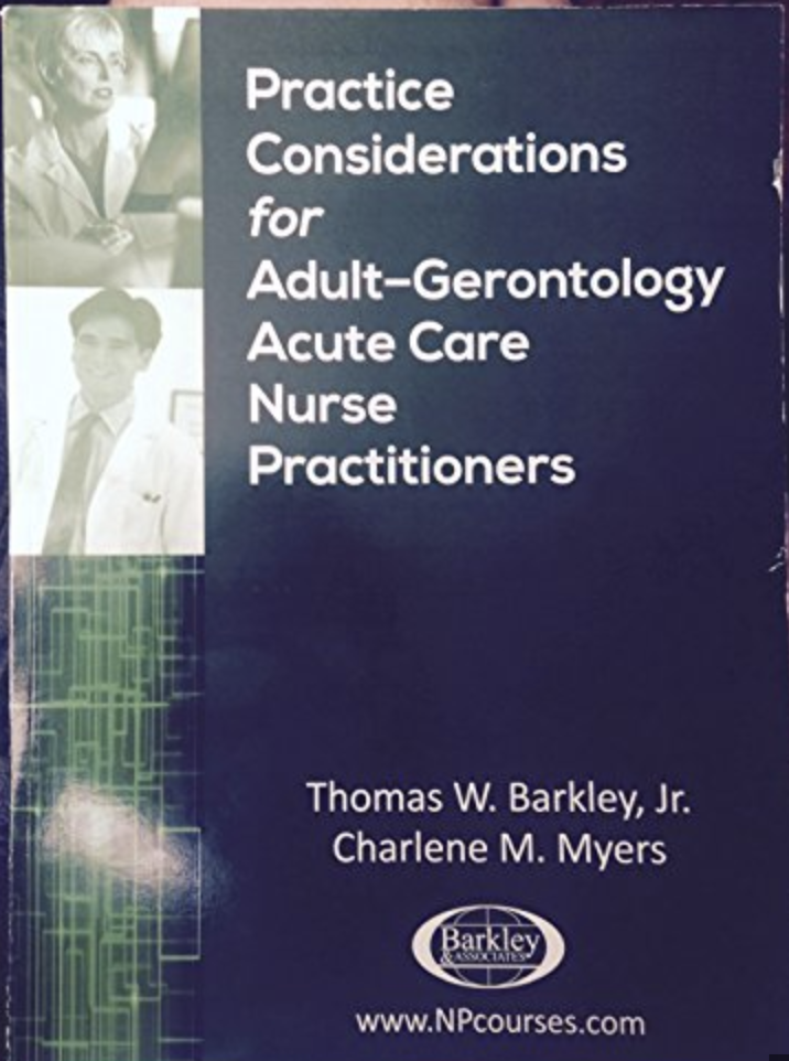 Practice Considerations F/Adult...