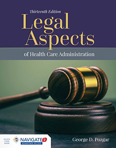 Legal Aspects Of Health Care.. W/Access