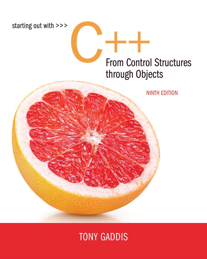 Starting Out With C++ From Control Structures Through Objects Ebook (Inclusive Access)