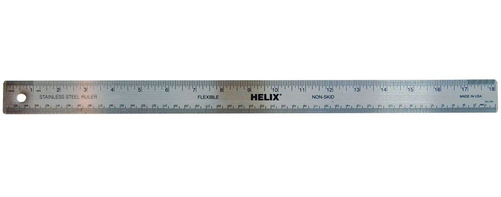 Stainless Steel Ruler, 18"