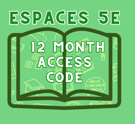 Espaces 5 E Supersite Plus + Websam (12 Months) Access Code