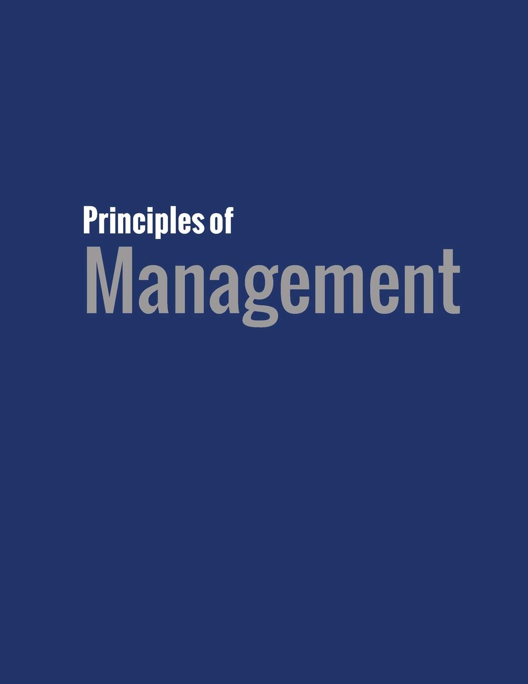 Principles Of Management (Oer)
