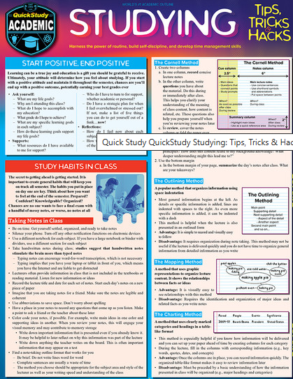 Studyging Tips, Tricks & Hacks
