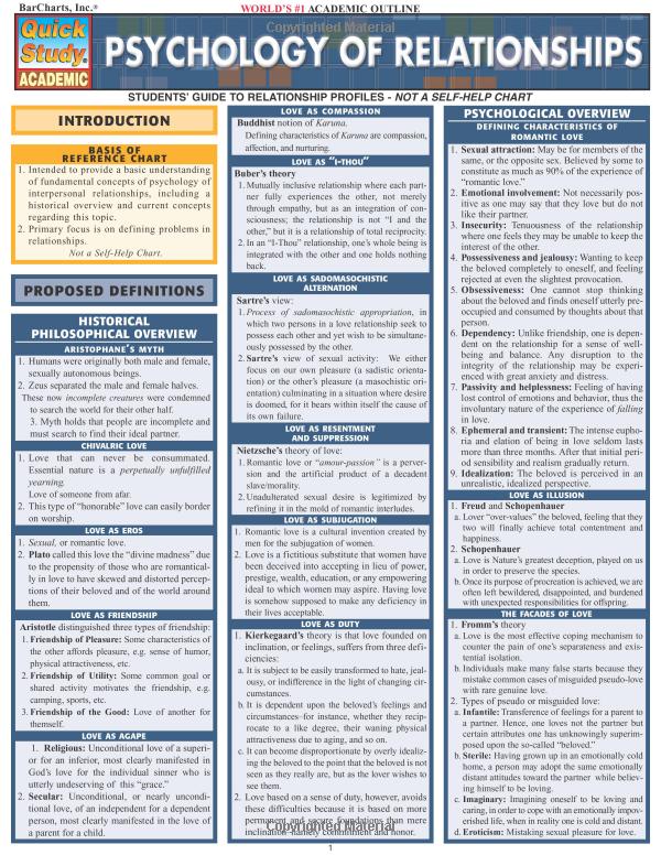 Psychology Of Relationships