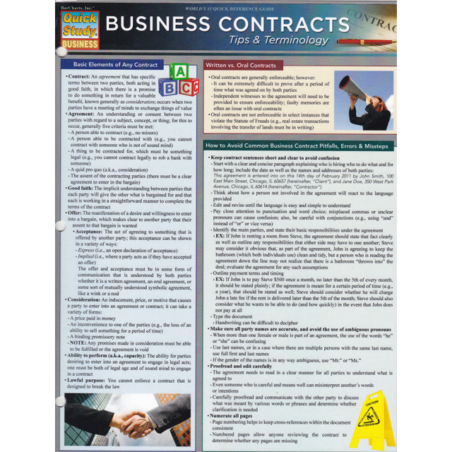 Business Contracts: Tips & Terminology