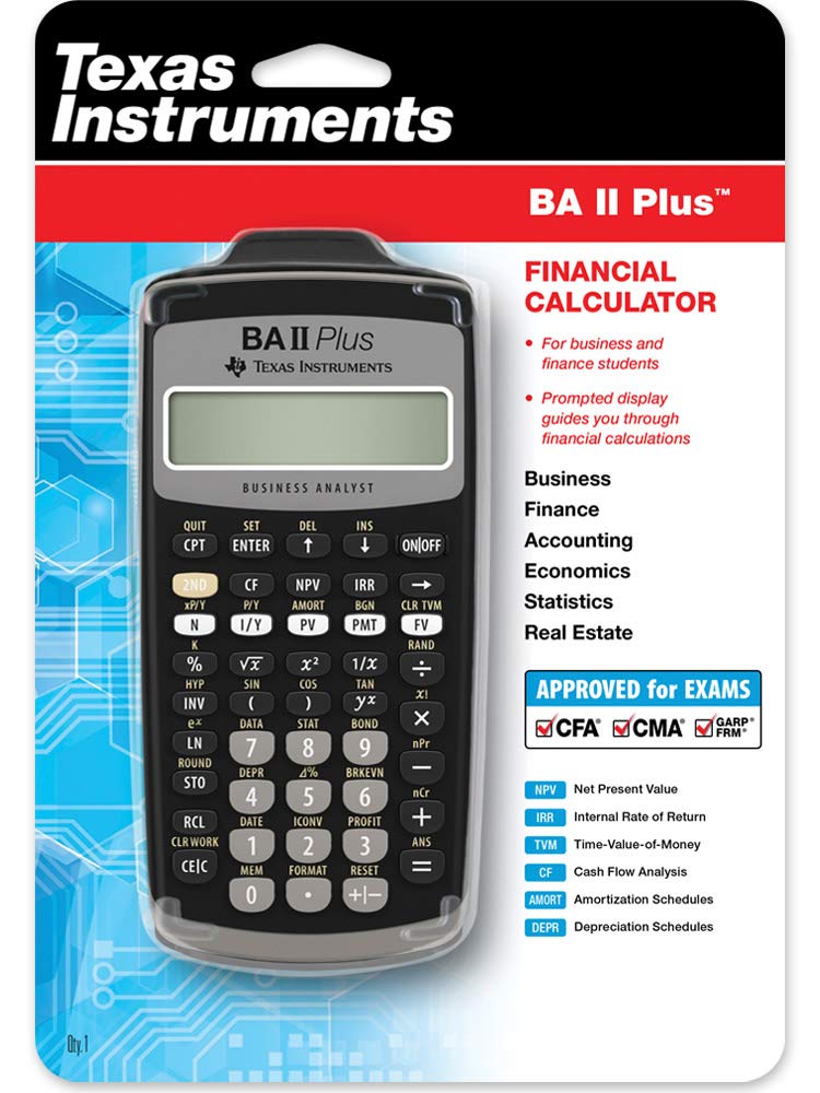 Ba Ii Plus Advance Financial Calculator