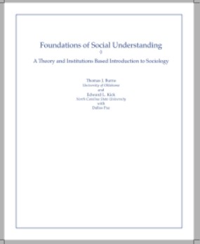 Foundations Of Social Understanding