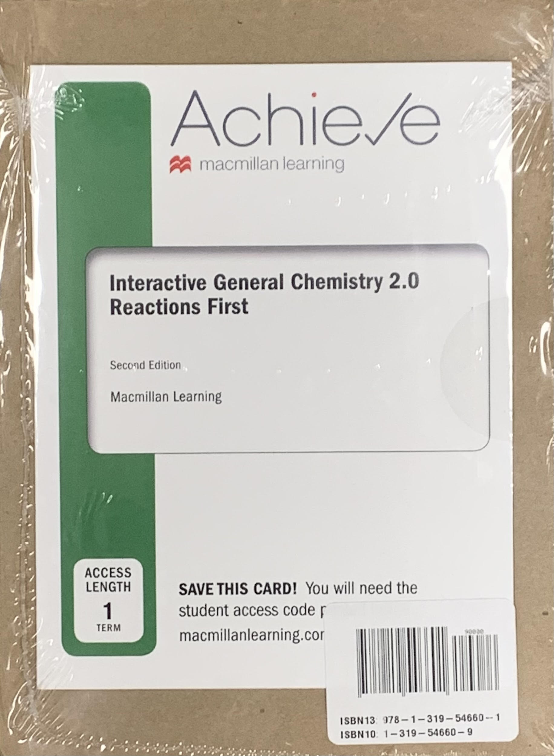 General Chemistry 2.1 Achieve Access